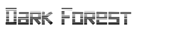 Dark Forest font preview